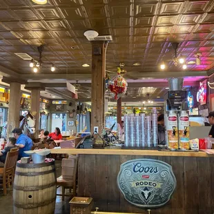the interior of the restaurant