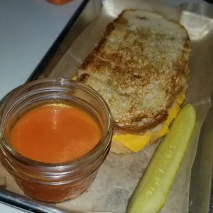 Grilled Cheese and Tomato Soup