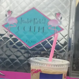 a cup of iced coffee