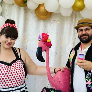 Taking a quick pic with Posh Photobooth