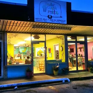 the outside of the store