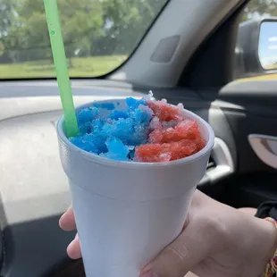 Firecracker snow cone