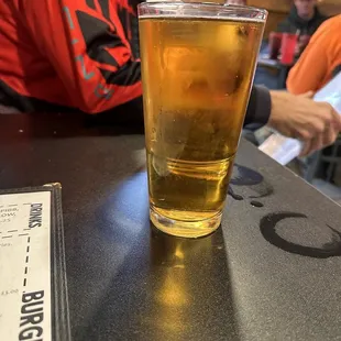 a glass of beer