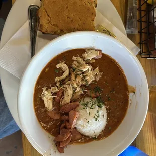 Jambalaya with chicken and andouille