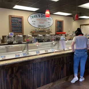 Huge ice cream selection