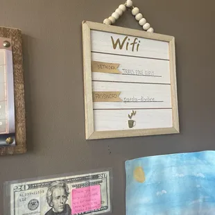Wifi info.