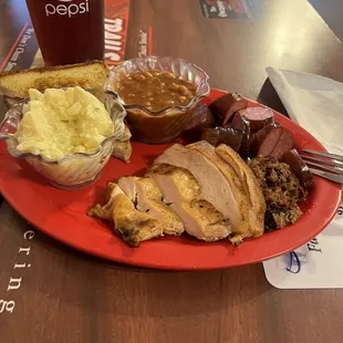 3 meat combo plate