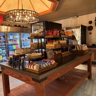 a view of the food section