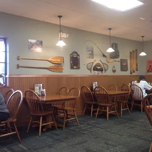 Seating next to the fishing wall