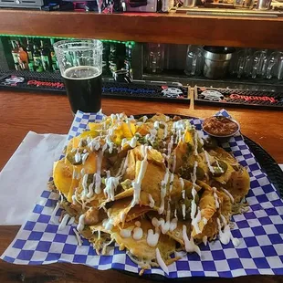 Beef nachos