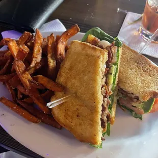 BLT with sweet fries