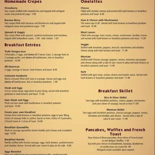 breakfast menu