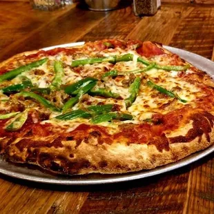 a pepperoni pizza