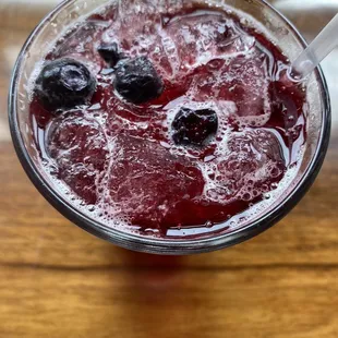 Blueberry seltzer
