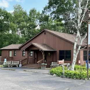 the front of the restaurant