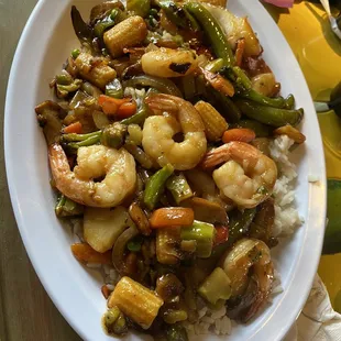 Shrimp Stir fry... sooo good.. will be back again