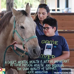 TRAK Equine Experiential Learning programs reduce anxiety, depression, and increase quality of life.