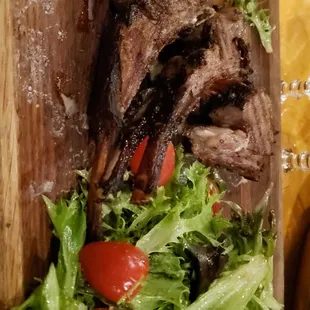 a steak on a cutting board