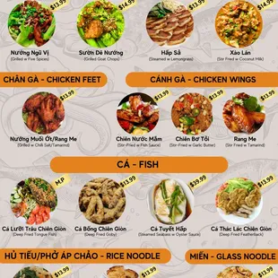 Goat, Chicken, Fish n Rice Noodle