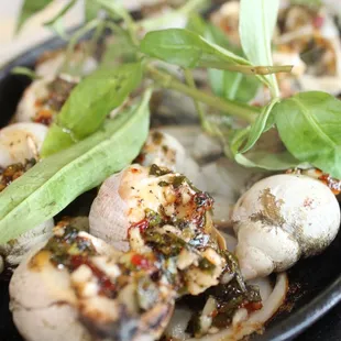 a close up of a dish