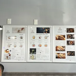 Menu other than coffee