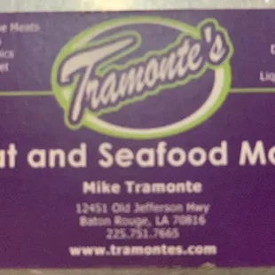 Blurry quick pic of their business cards