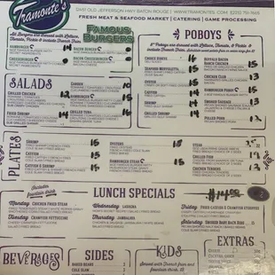 Lunch menu: Kitchen is open from 10:30-3; order before it closes.