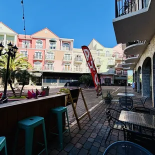outside