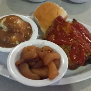 Classic meatloaf and good country diner food.