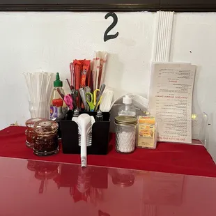 Condiments and Utensils