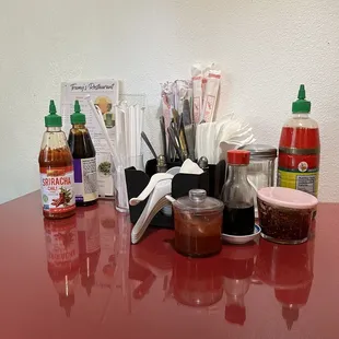 Condiments and Utensils