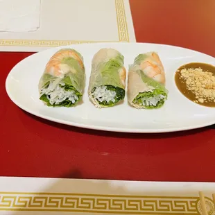 A3. Fresh Spring Roll with shrimp