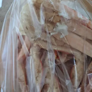 Snow crab legs for $14 a pound