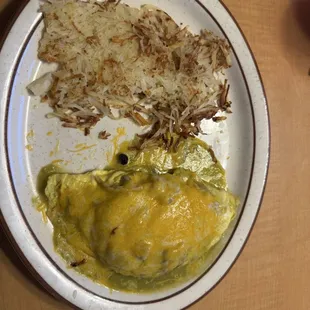 Chili Verde omelette