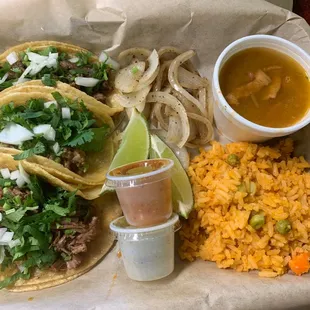 Tres Tacos Plate