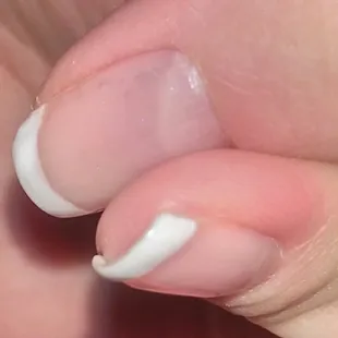 You can still see the green even. This is the result after one hour.