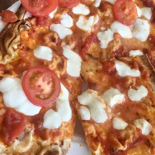 Cheese pizza my boys always get. Crispy and delicious!