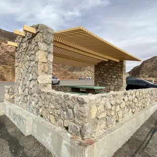 Lookout point with picnic tables