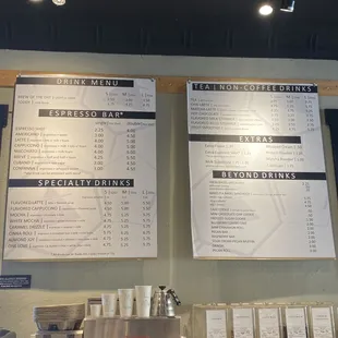 Great variety of drinks available