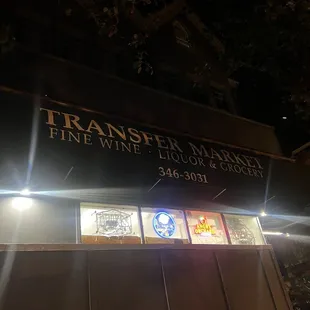 the front of the restaurant