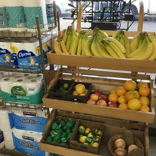 Small stand of fresh produce