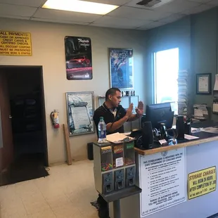Jimmy taking care of our customers