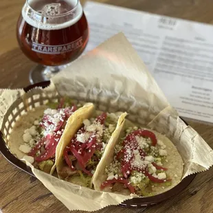 Chicken Tinga Tacos.