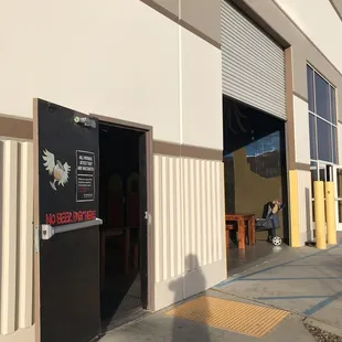 the outside of the building