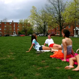 Back Circle, the social hub of campus life