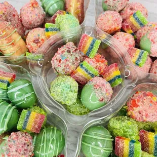 a variety of candies