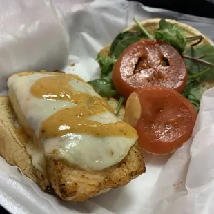 Grilled Grilled or Deep Fried Salmon Sandwich