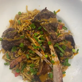 Drunken Garlic Lamb Chops