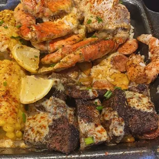 This was awesome dungeons crab and black angus steak  Lobster Steak and Crab Combo Lobster Steak and Crab Combo Lobster Steak and Crab Combo