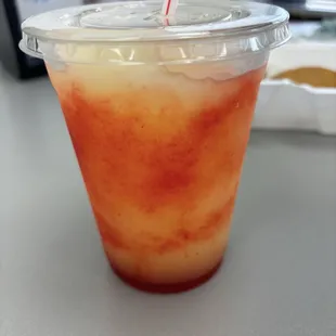 Frozen strawberry lemonade - delicious!